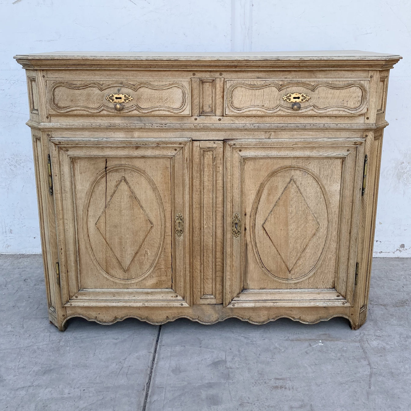 Bleached Wood Sideboard