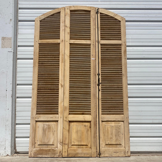 Set of 3 Bi-Folding Arched Shutters