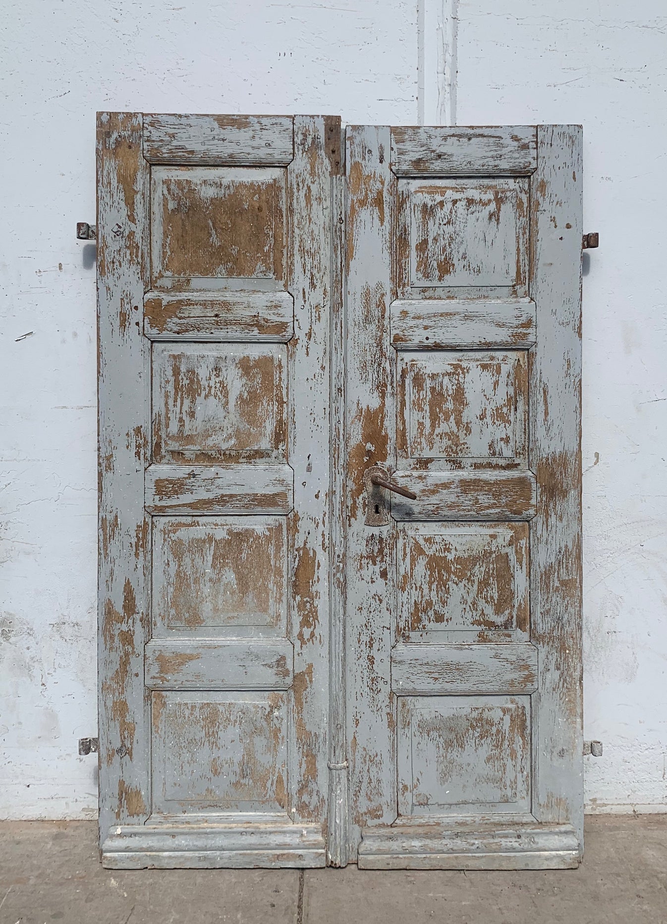 Pair of 4 Panel Chippy Wood Doors