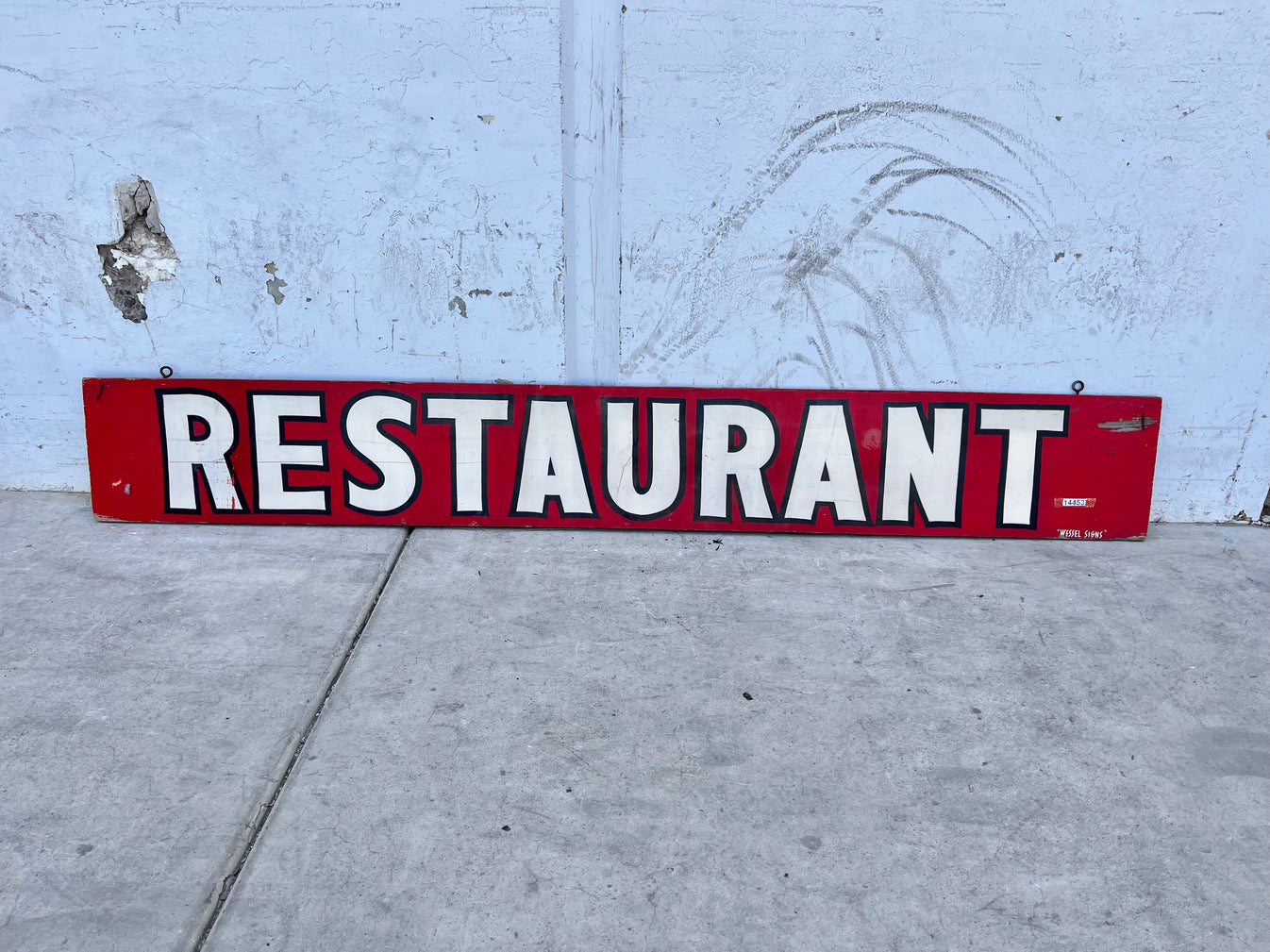 Wooden Painted Restaurant Sign