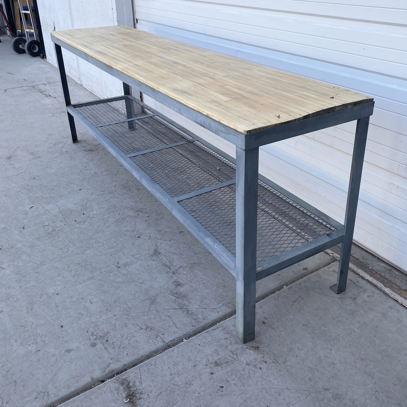 8 Ft Console Table with Bowling Lane Top