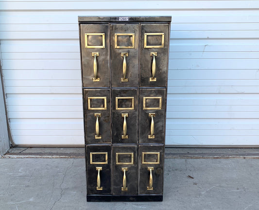 Short Stripped Bank Document Cabinet