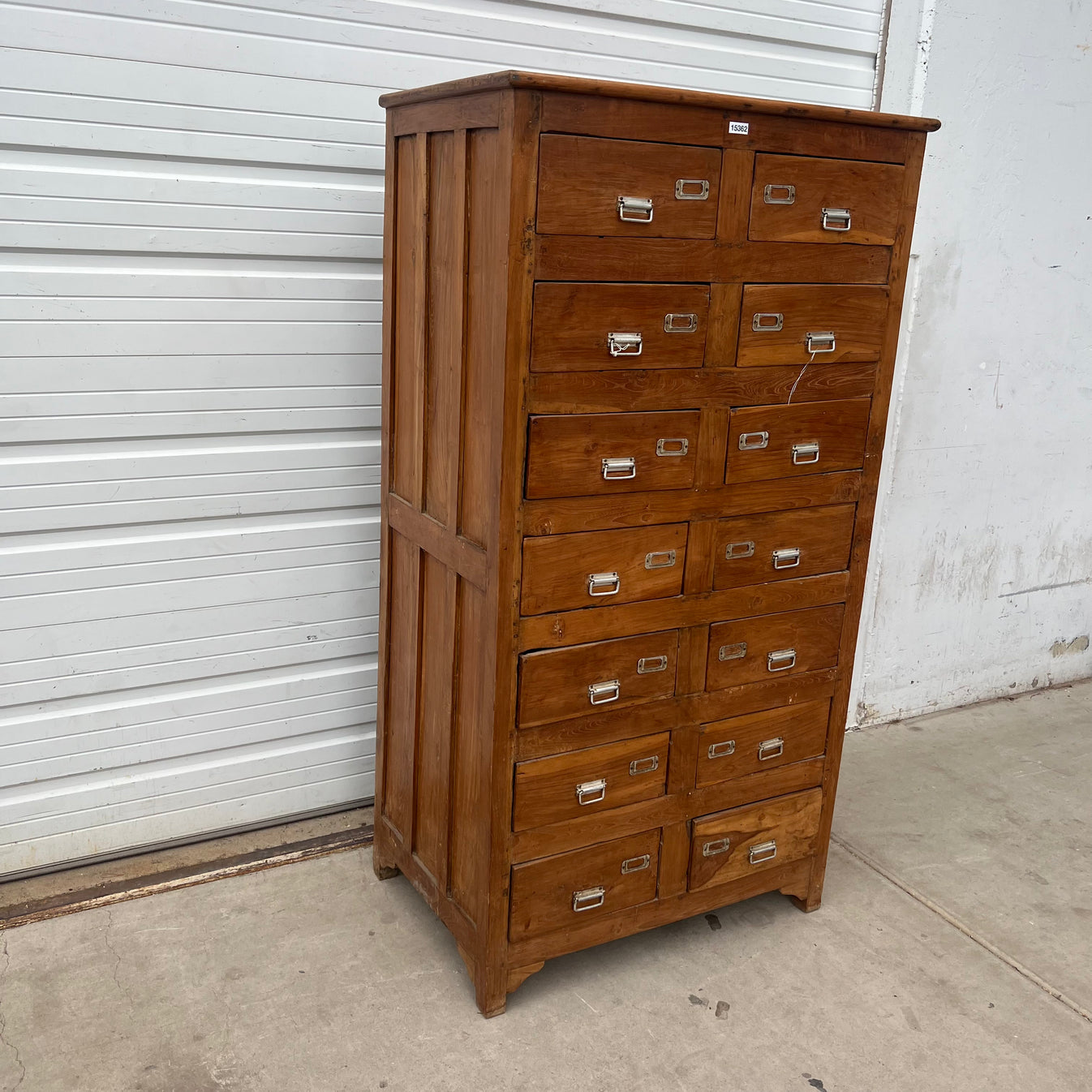 12 Drawer High Wood Cabinet