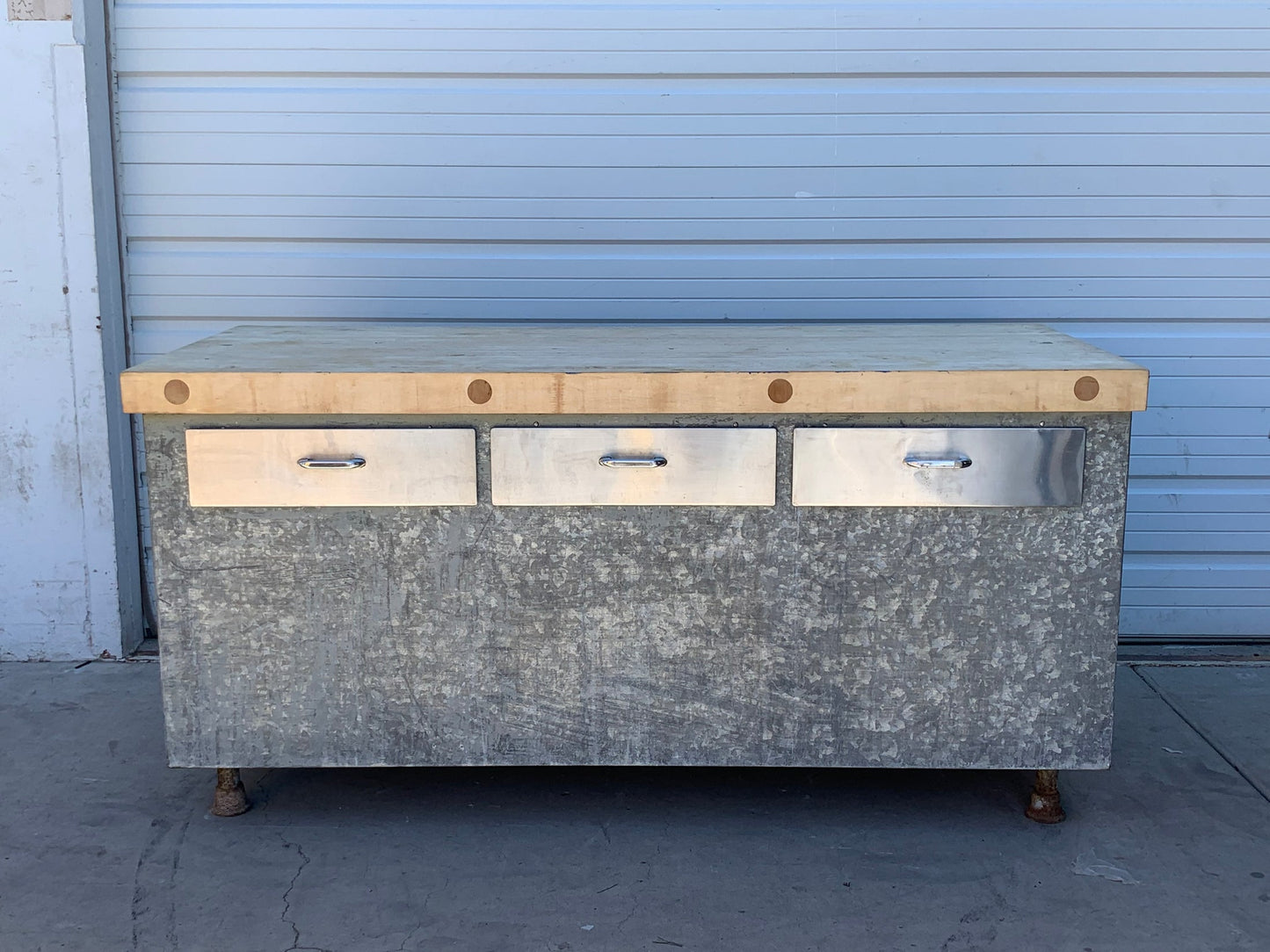 Butcher's Table with 6 Drawers
