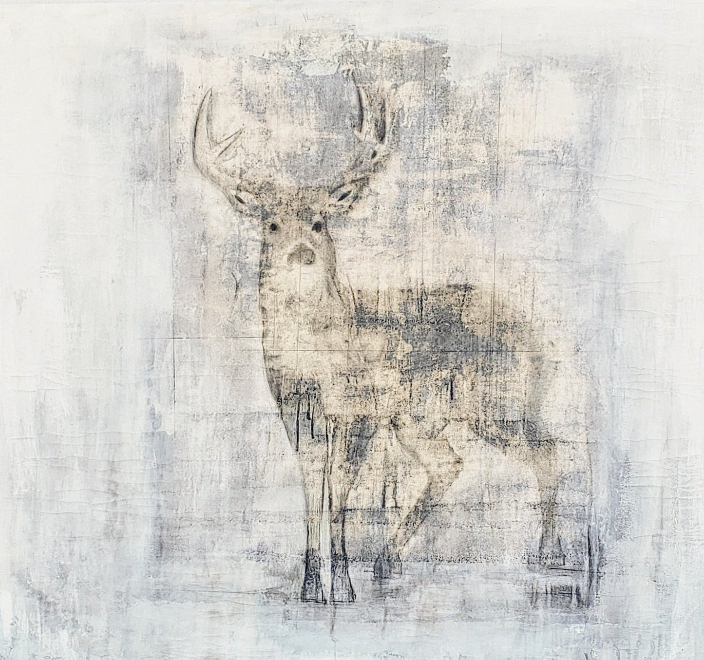 Dominic Tortorici "Calico Stag"  Liquid Emulsion Painting