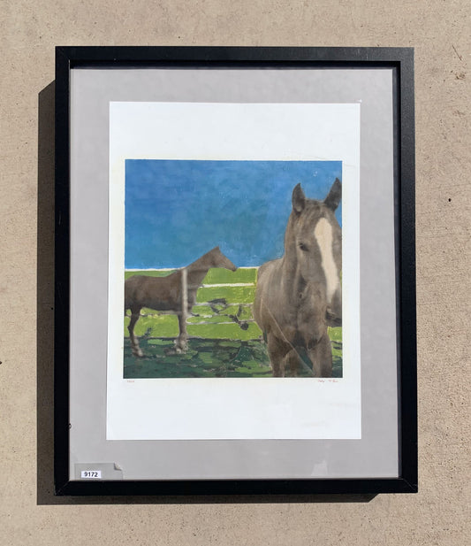 Casey McKee Framed Horse Painting/Art