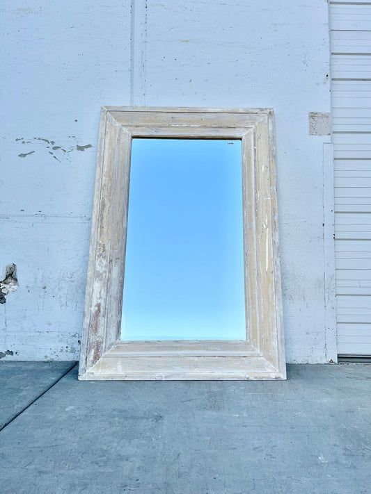 Washed Wood Rectangle Mirror