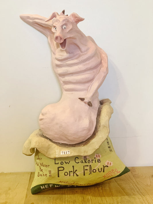Sambe Kazuma “Grade A Pork Flour” Pig Sculpture