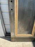 Stripped 3 Panel Single Metal Fire Door