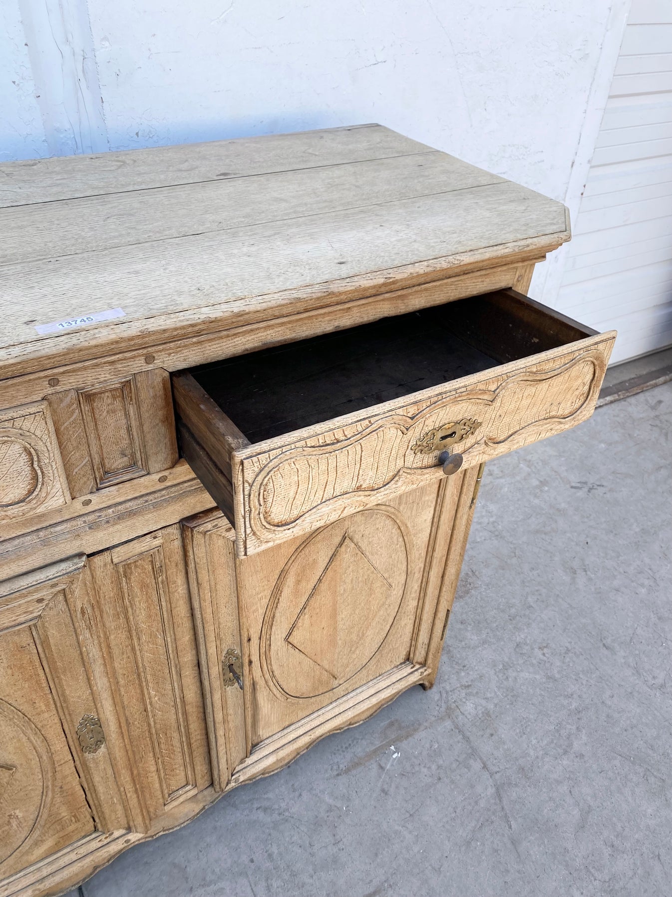 Bleached Wood Sideboard