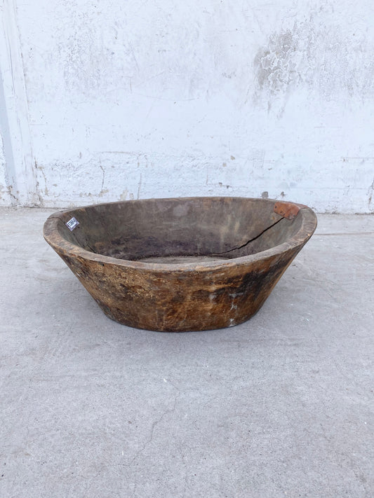 Rustic Wooden Turkish Bowl