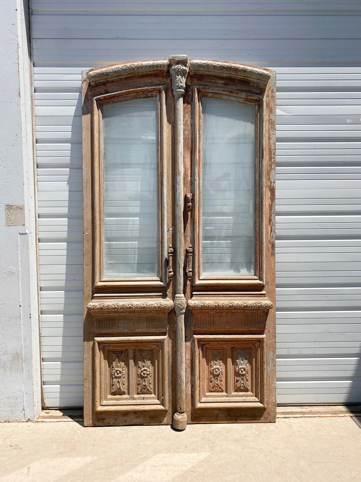 Pair of Arched Single Lite Wood Antique Doors – Antiquities Warehouse ...