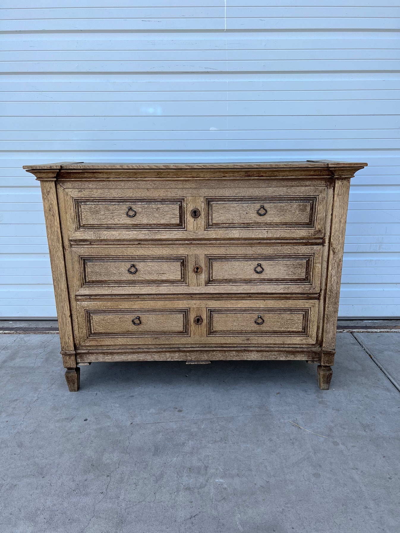 Bleached French Chest of Drawers / Dresser