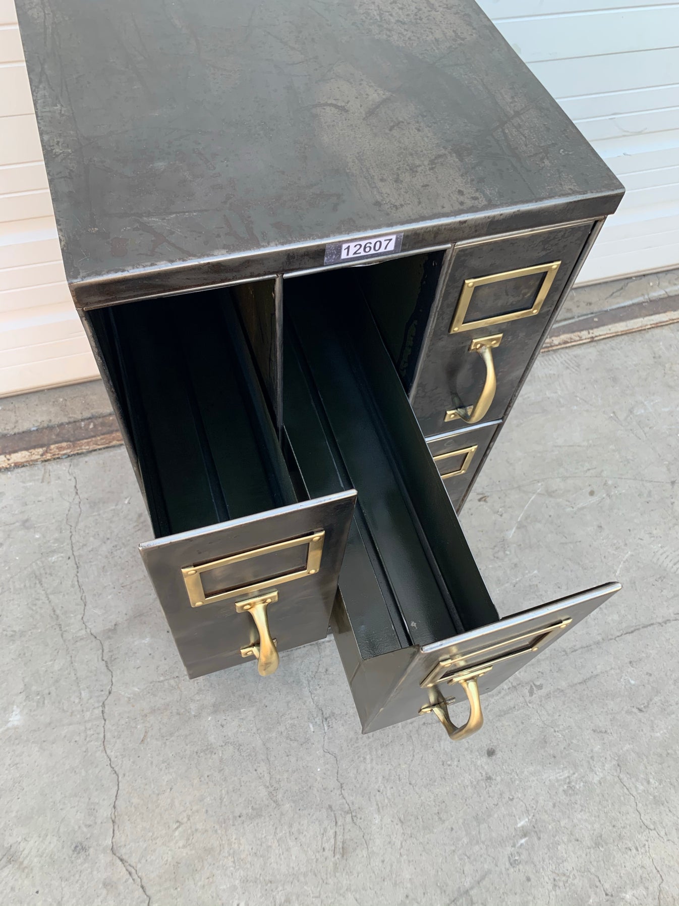 Short Stripped Bank Document Cabinet