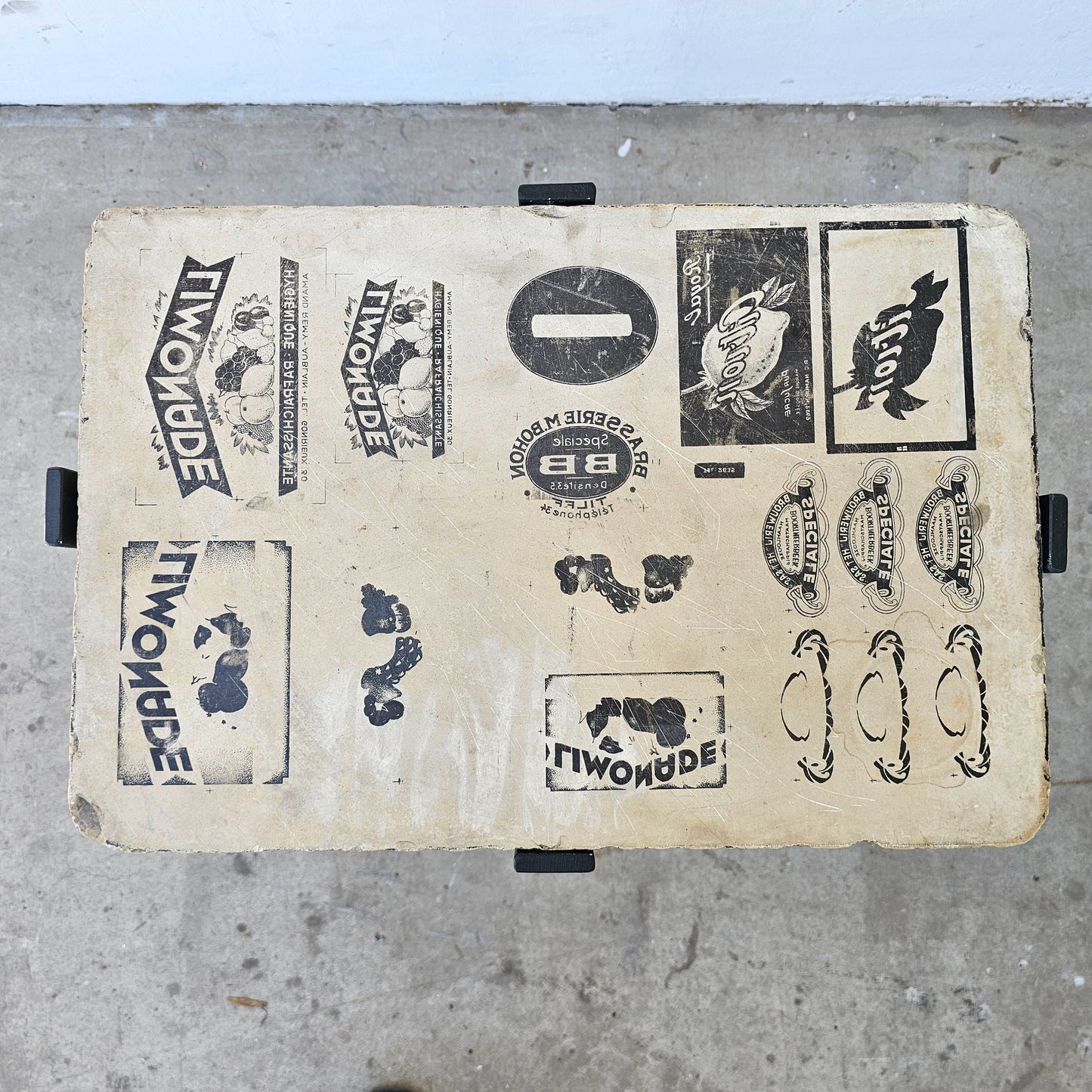 Lithography Stone Side Table