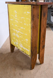 Industrial Cabinet with Green and Yellow Drawers