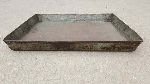 Decorative Iron Tray with Handles