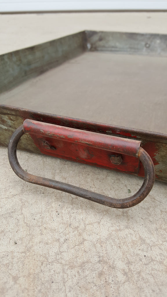 Decorative Iron Tray with Handles