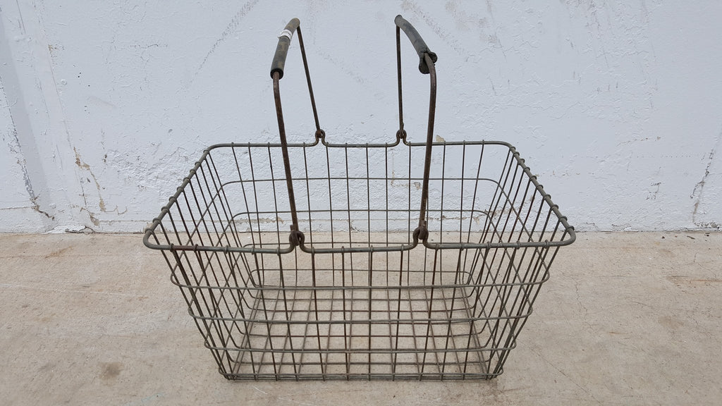 Vintage Wire Shopping Basket
