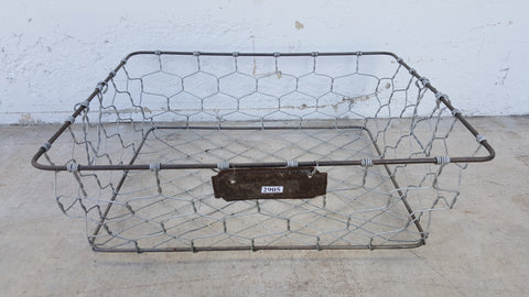 Rectangular Wire Basket with Nameplate