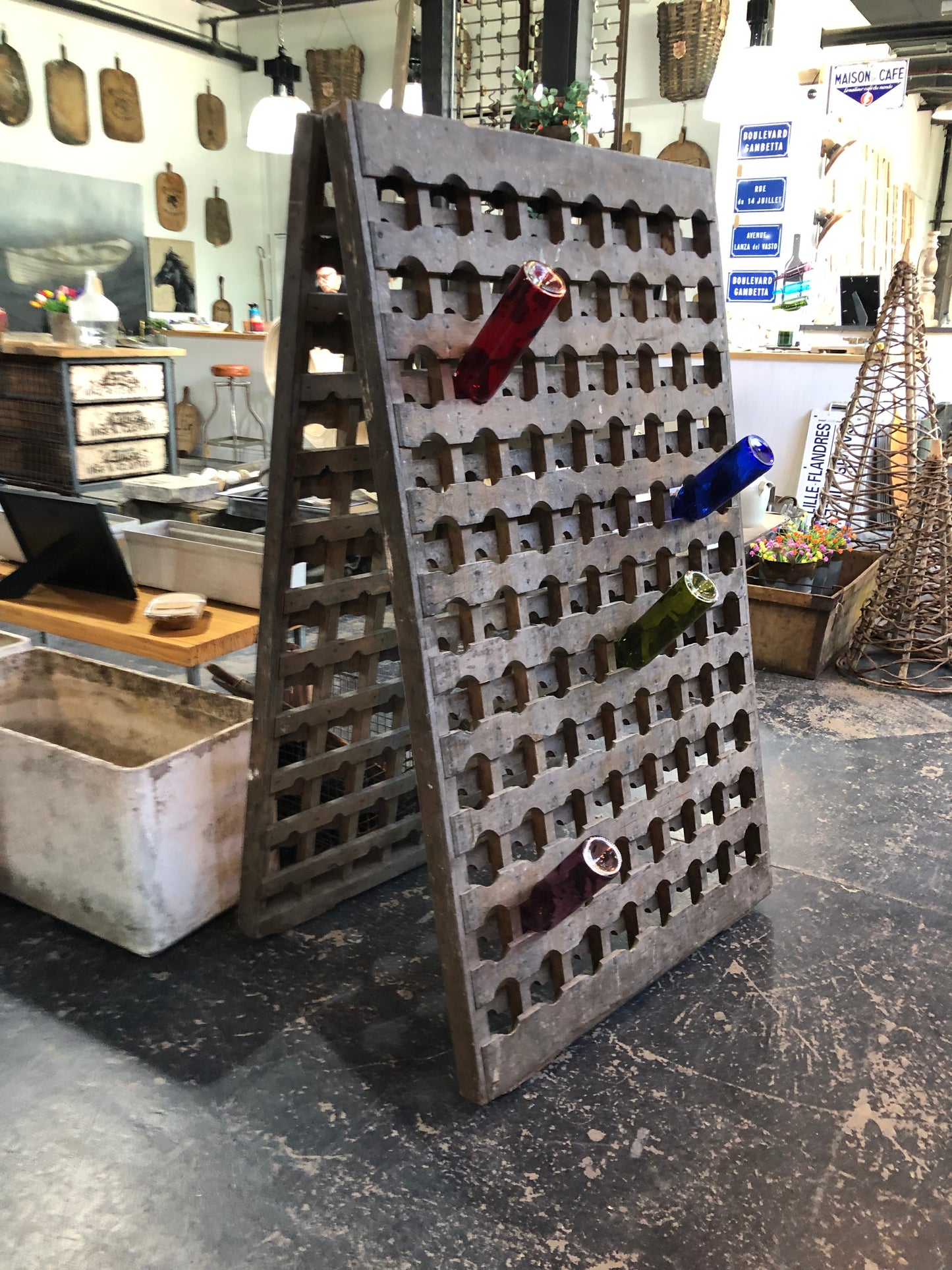 Vintage Wine/Champagne Riddling Rack from France – Antiquities ...