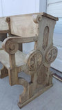 Bleached Wood Church Bench/Pew