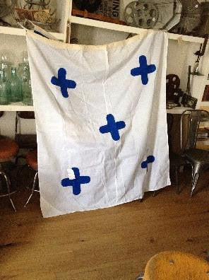 Naval Flag Blue and White