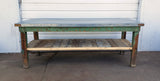 Galvanized Metal Island Work Table