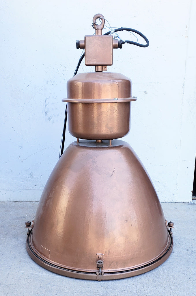 Industrial Copper Colored Pendant Factory Light