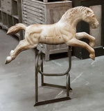 Iron Playground Horse on Stand