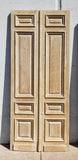 Pair of Antique 4 Panel Washed Wood Doors
