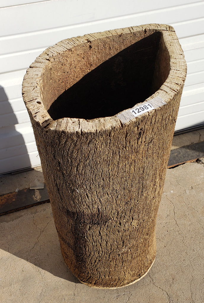 Salvaged Spanish Cork Beehive Container
