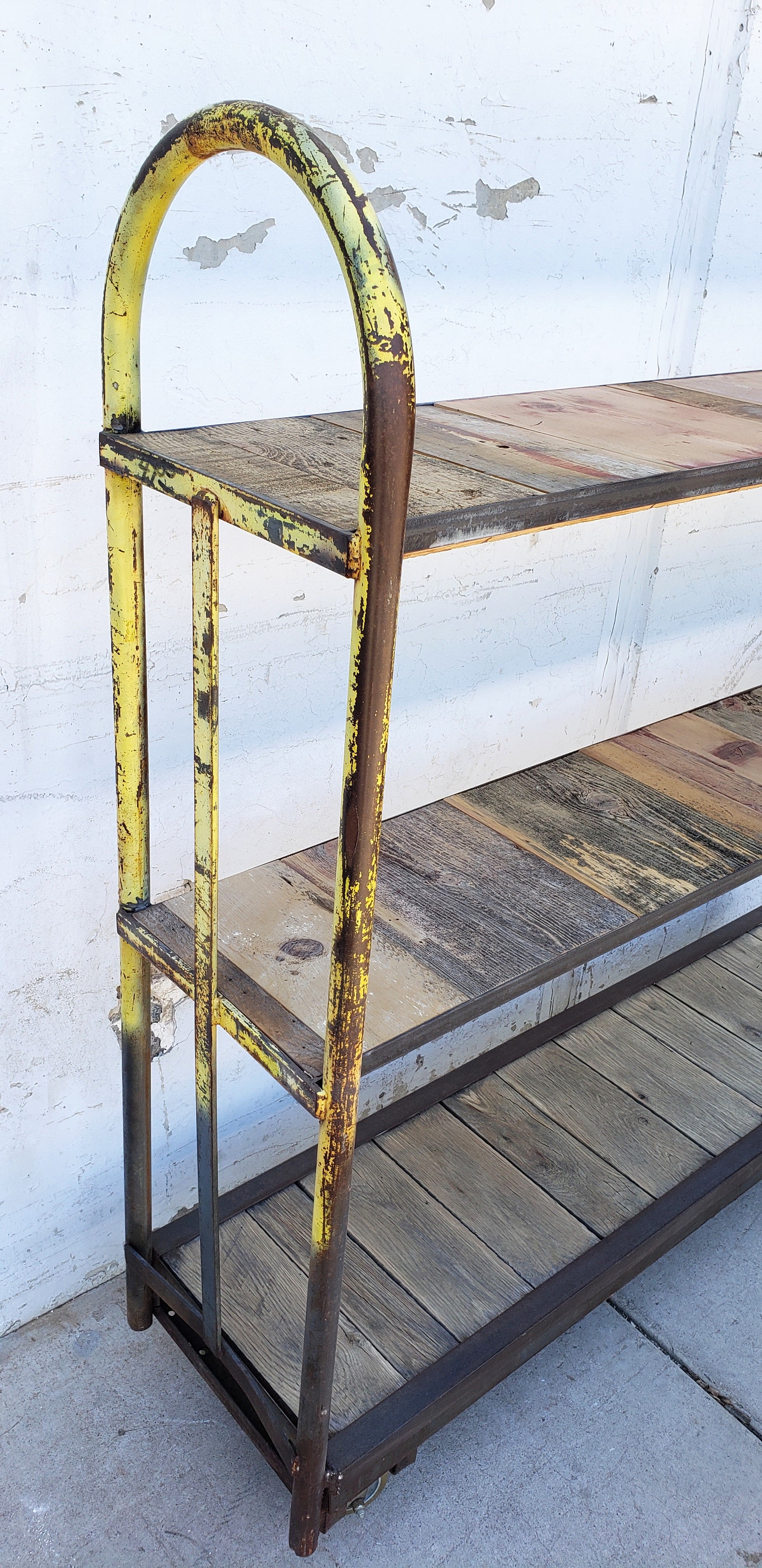 Repurposed Industrial Trolley Shelving Rack – Antiquities