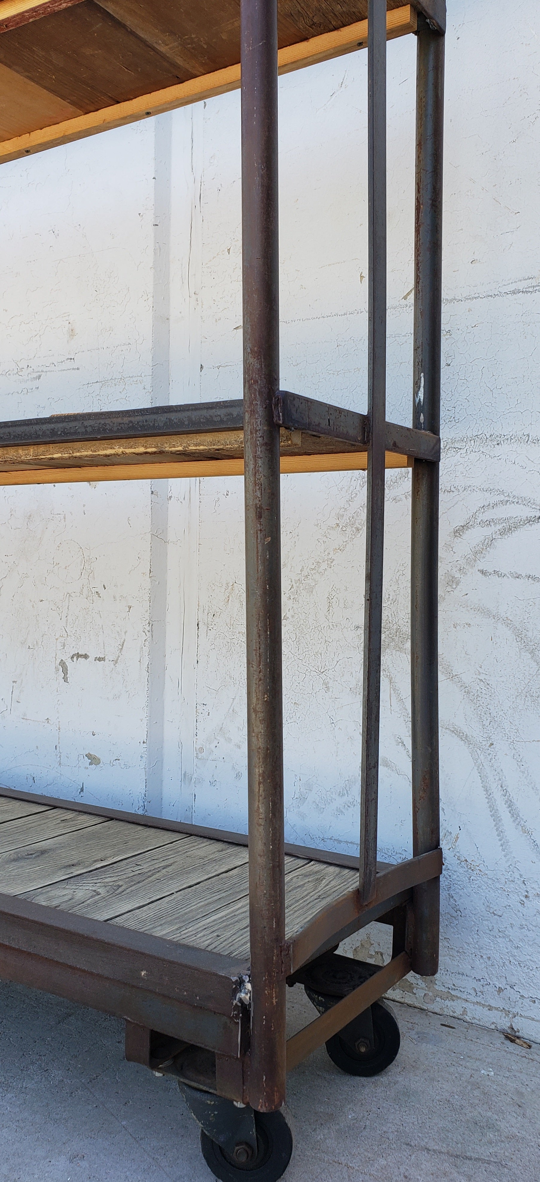 Repurposed Industrial Trolley Shelving Rack – Antiquities
