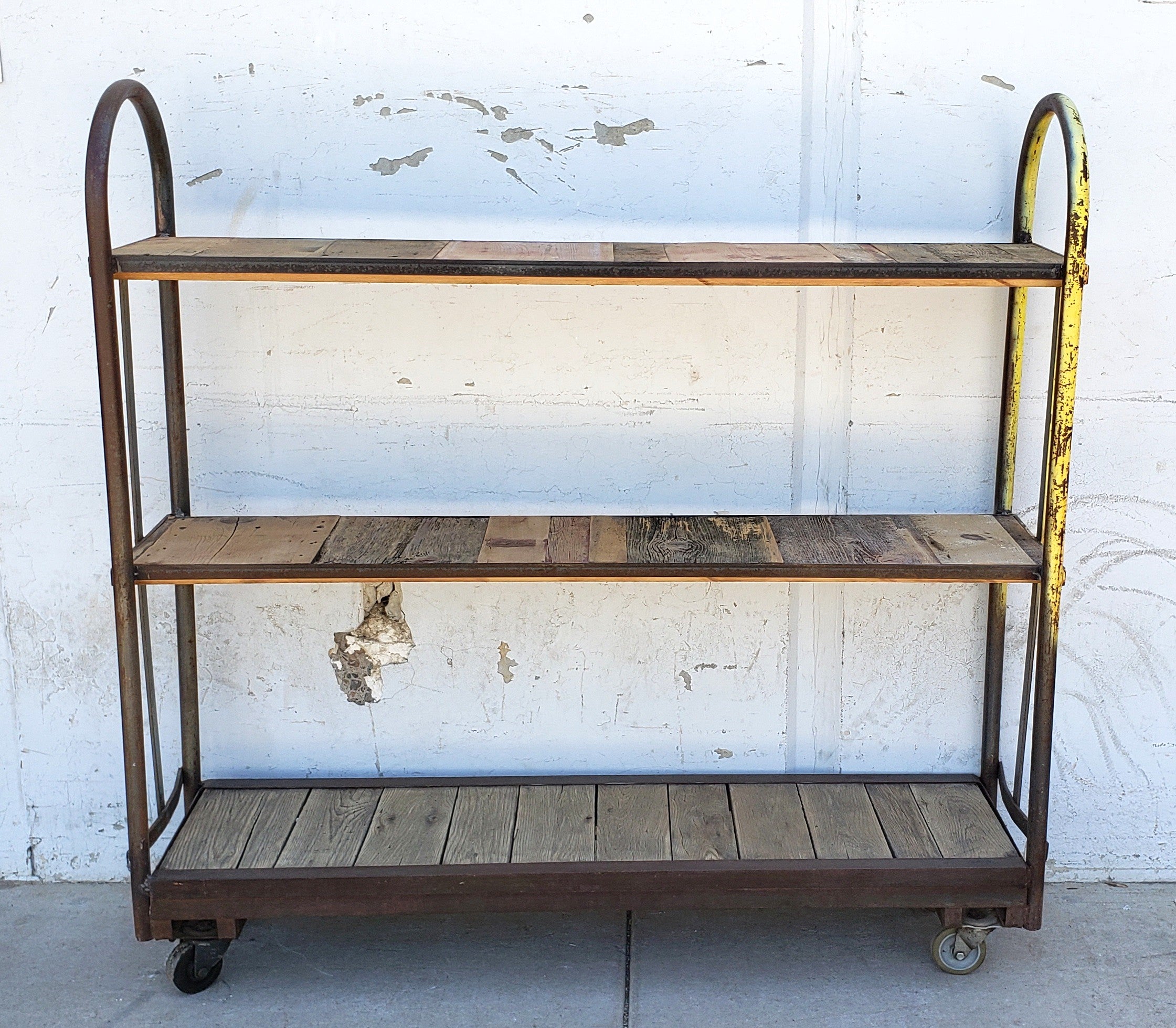 Repurposed Metal Storage Rack Repurposed Industrial Trolley Shelving Rack – Antiquities Warehouse of ...