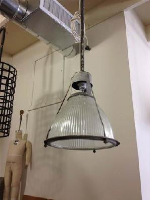Large glass industrial light