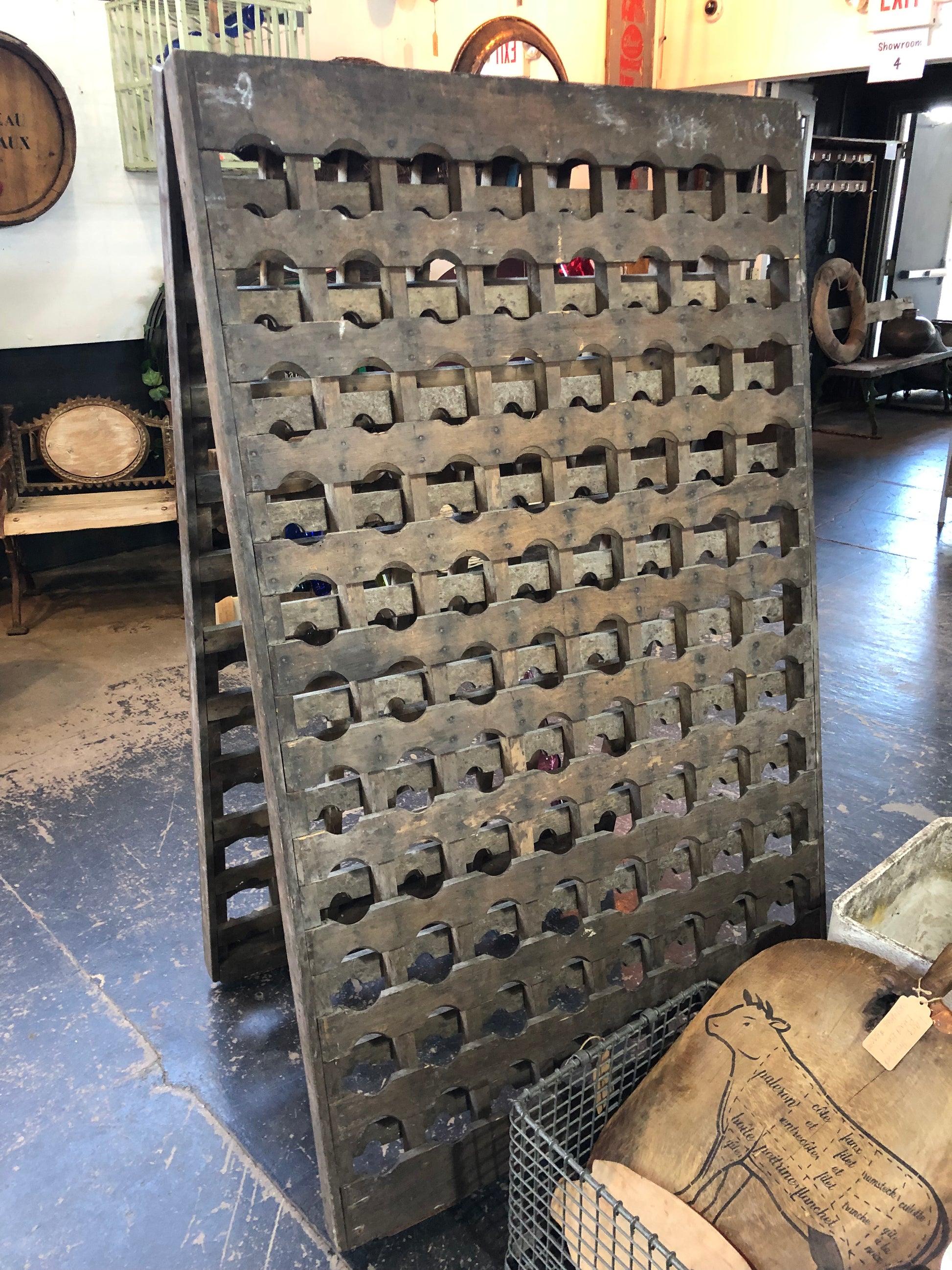 Vintage Wine/Champagne Riddling Rack from France – Antiquities ...