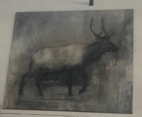 “Elk” Painting by Matt Priebe