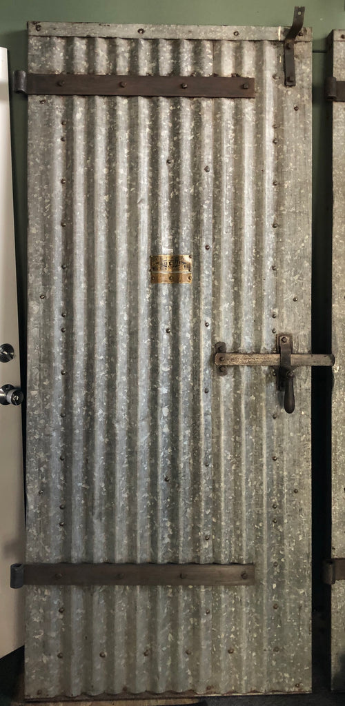 Corrugated Metal Fire Door