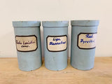 Antique Blue Herb Canister