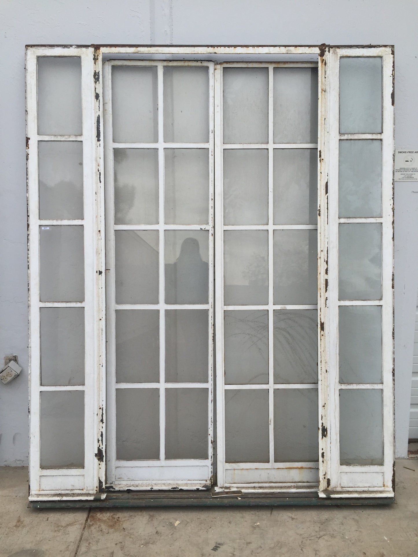 Metal Creamy White French Doors