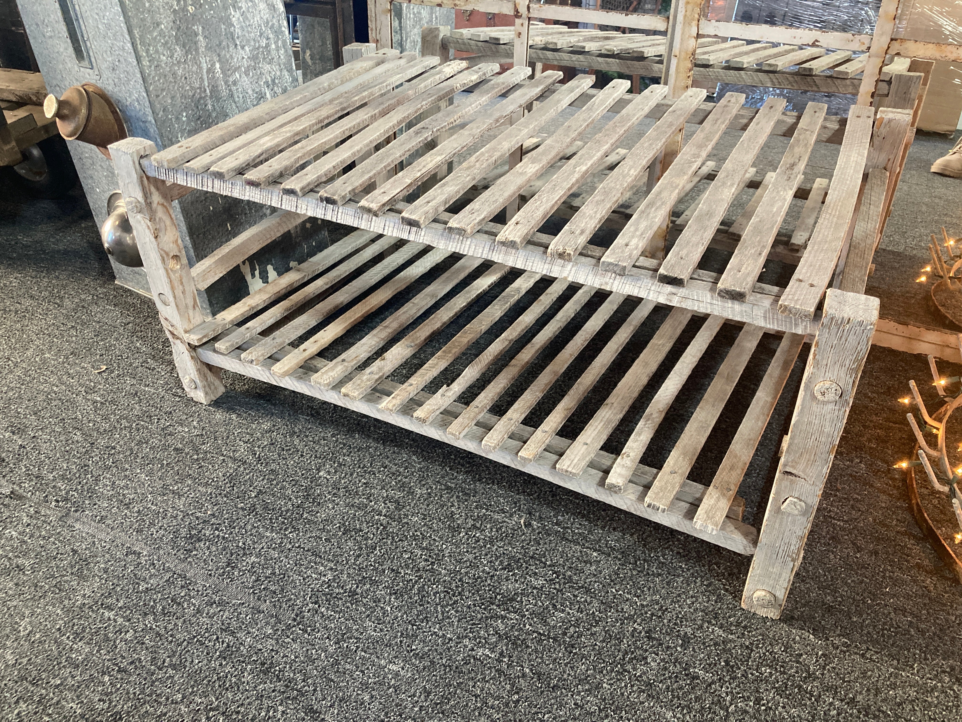 Wood Rack Tables Wood Shelf Rack Coffee Table – Antiquities Warehouse of Grand Traverse