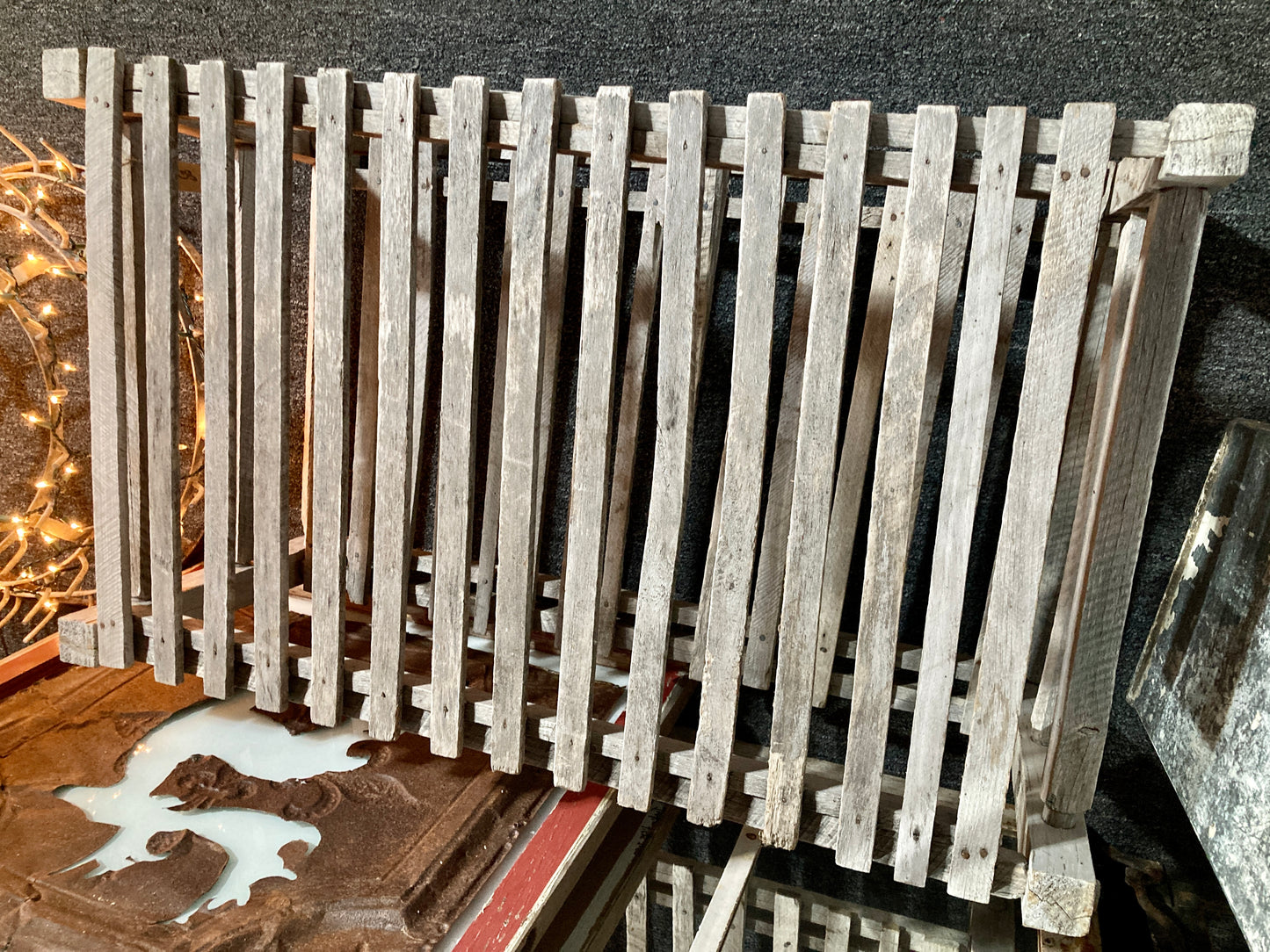 Wood Shelf Rack Coffee Table