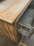 3 Drawer Repurposed Metal and Barn Wood Dresser