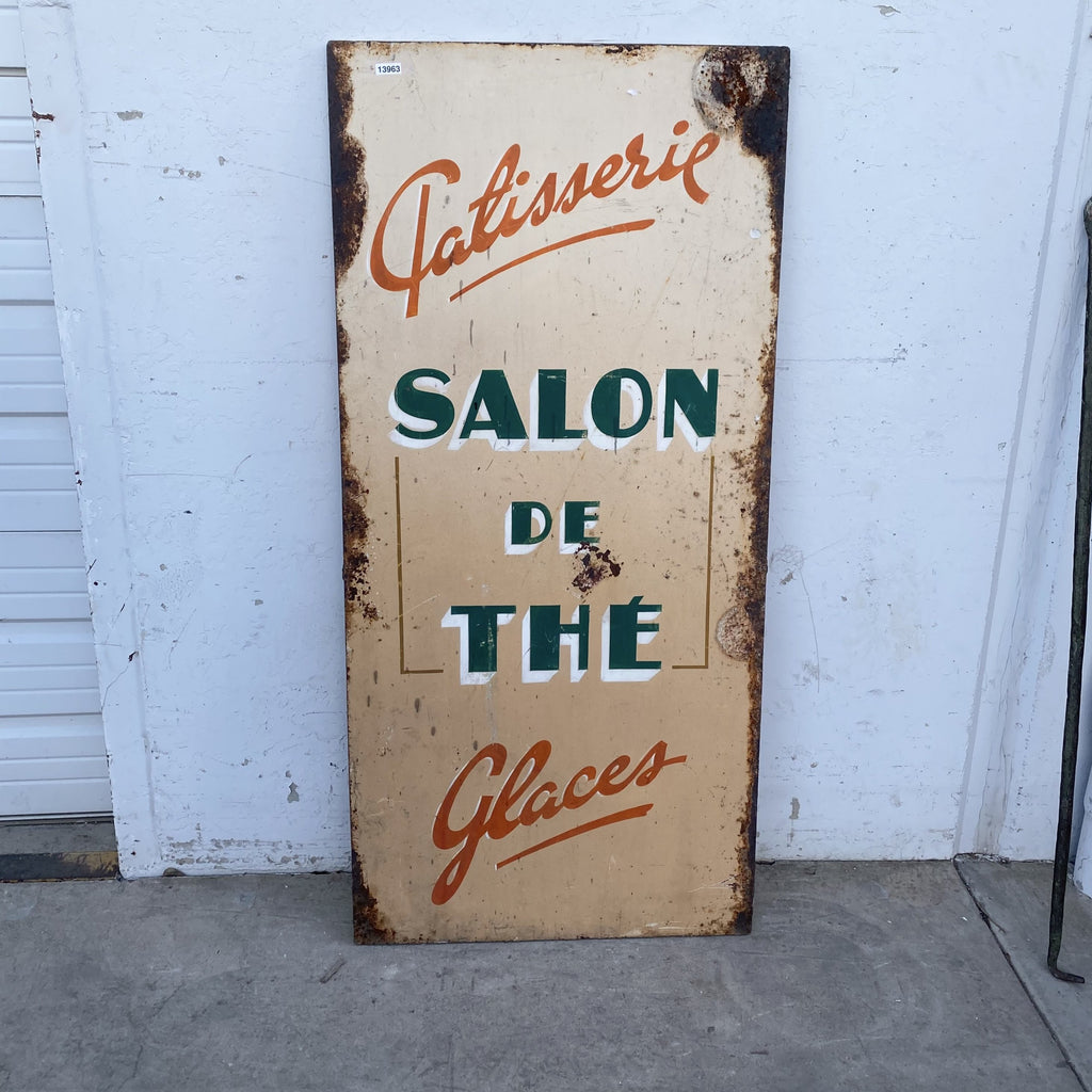 "Salon de Thé" Metal Sign