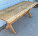 Belgian Dining Table with X-Style Base