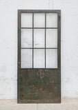 Industrial 9 Lite Iron Metal Single Door