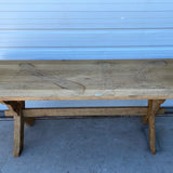 Belgian Dining Table with X-Style Base