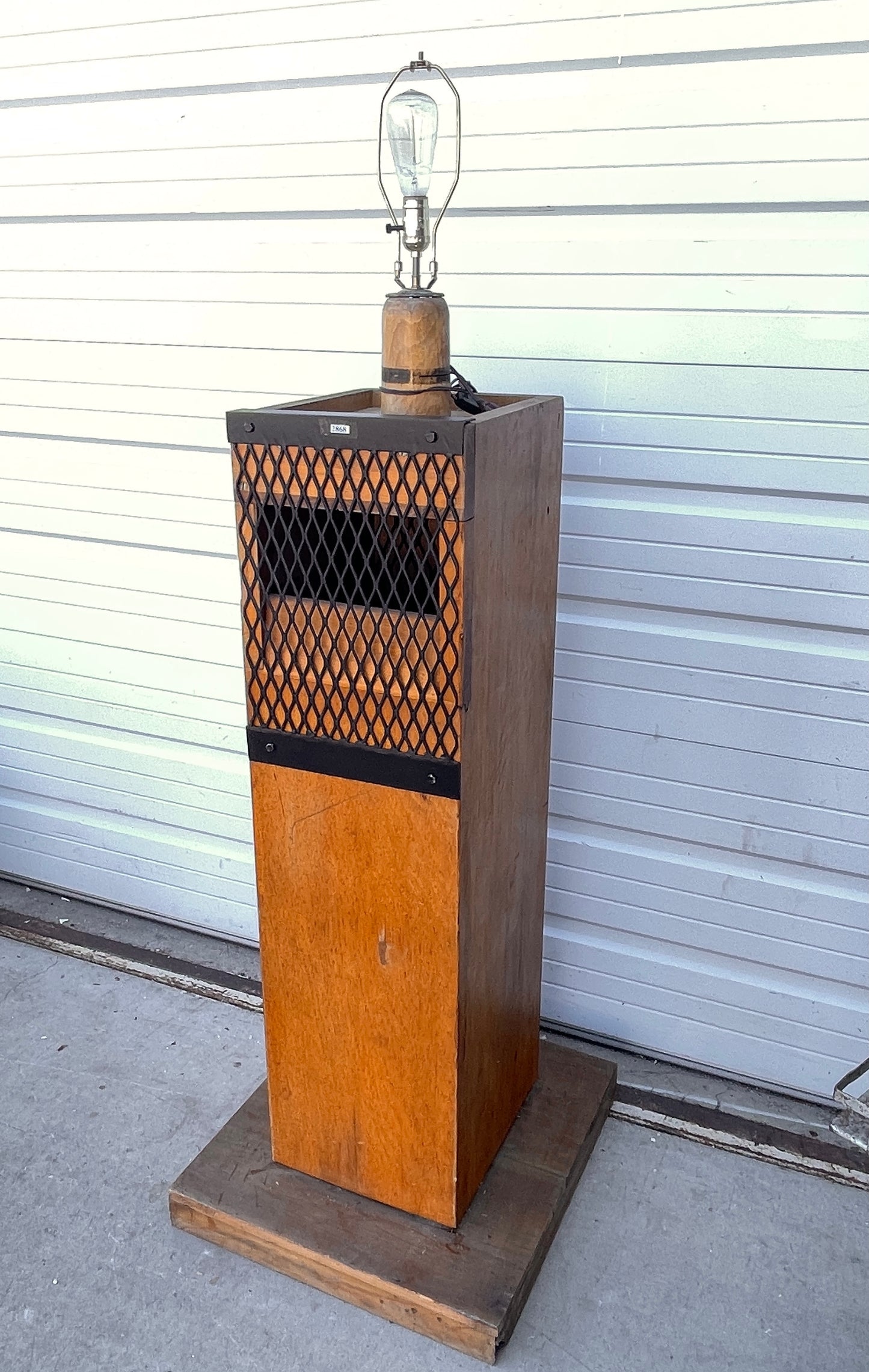 Repurposed Pipe Organ Box Lamp / Light