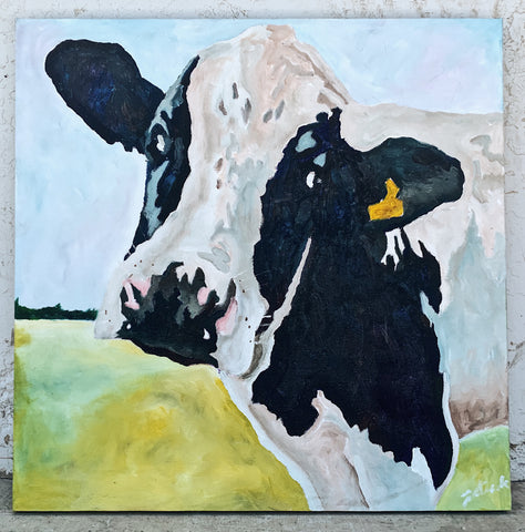 Abstract Cow Painting/Art